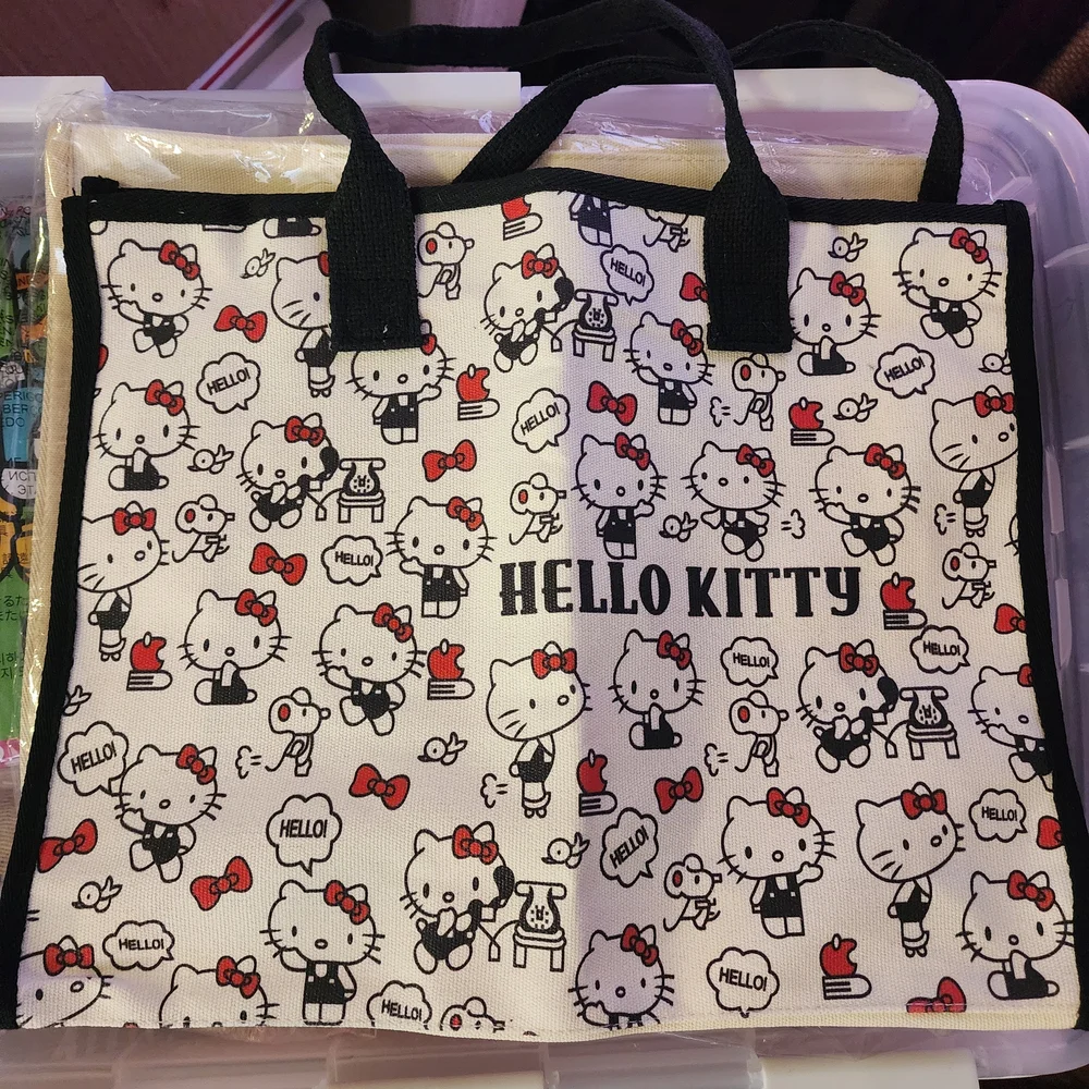 2 Hello Kitty Canvas Tote Bag